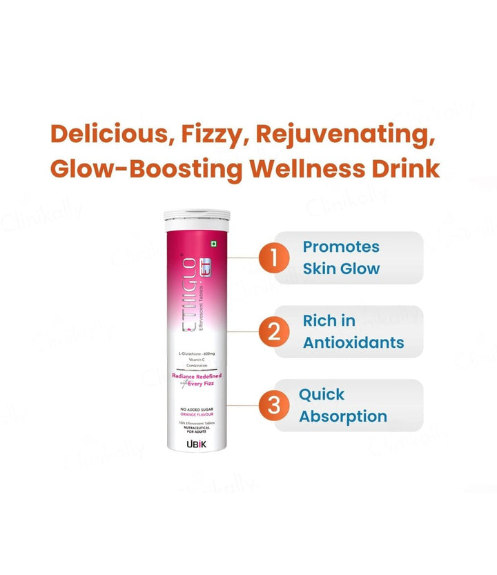 Ethiglo ET Effervescent Tablets, 15N - 1strips.com