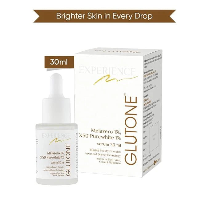Glutone Melazero 1% X50 Purewhite 1% Serum 30ml - 1strips.com