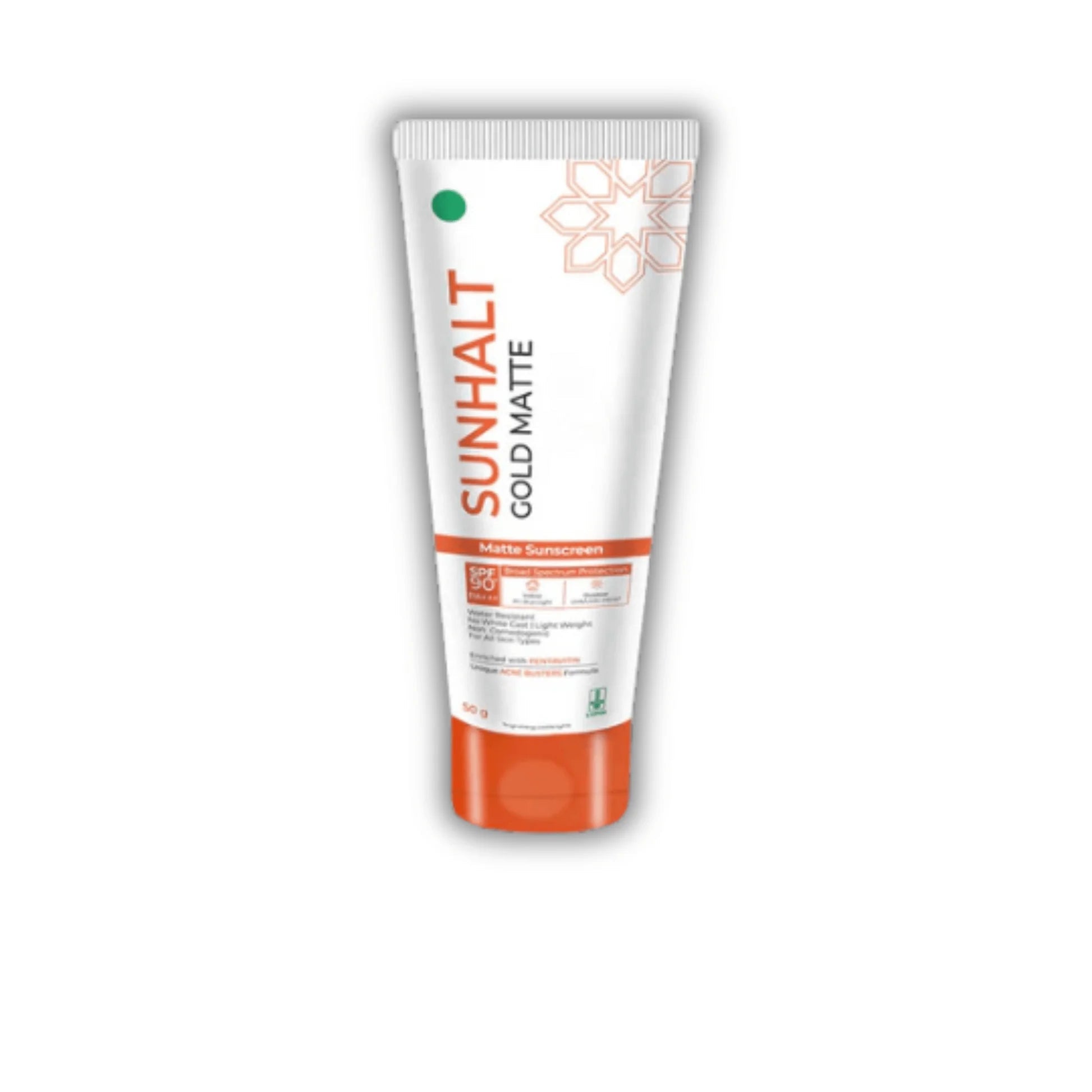 Sunhalt Gold Matte Sunscreen SPF 90 PA++ 50g - 1strips.com